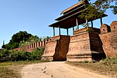 Myanmar - Inwa, the south gate the massive walls and moat are the only remains of the king’s palace. 